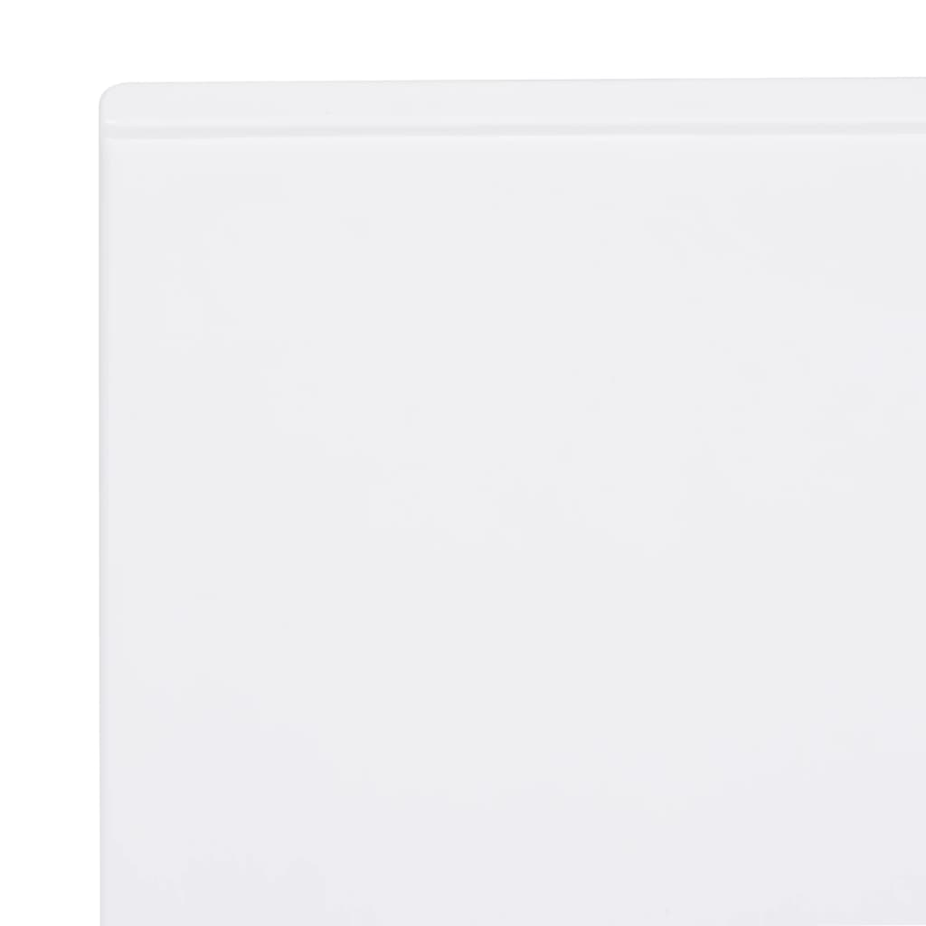 vidaXL Umywalka wpuszczana w blat, 800x460x130 mm, SMC, biała