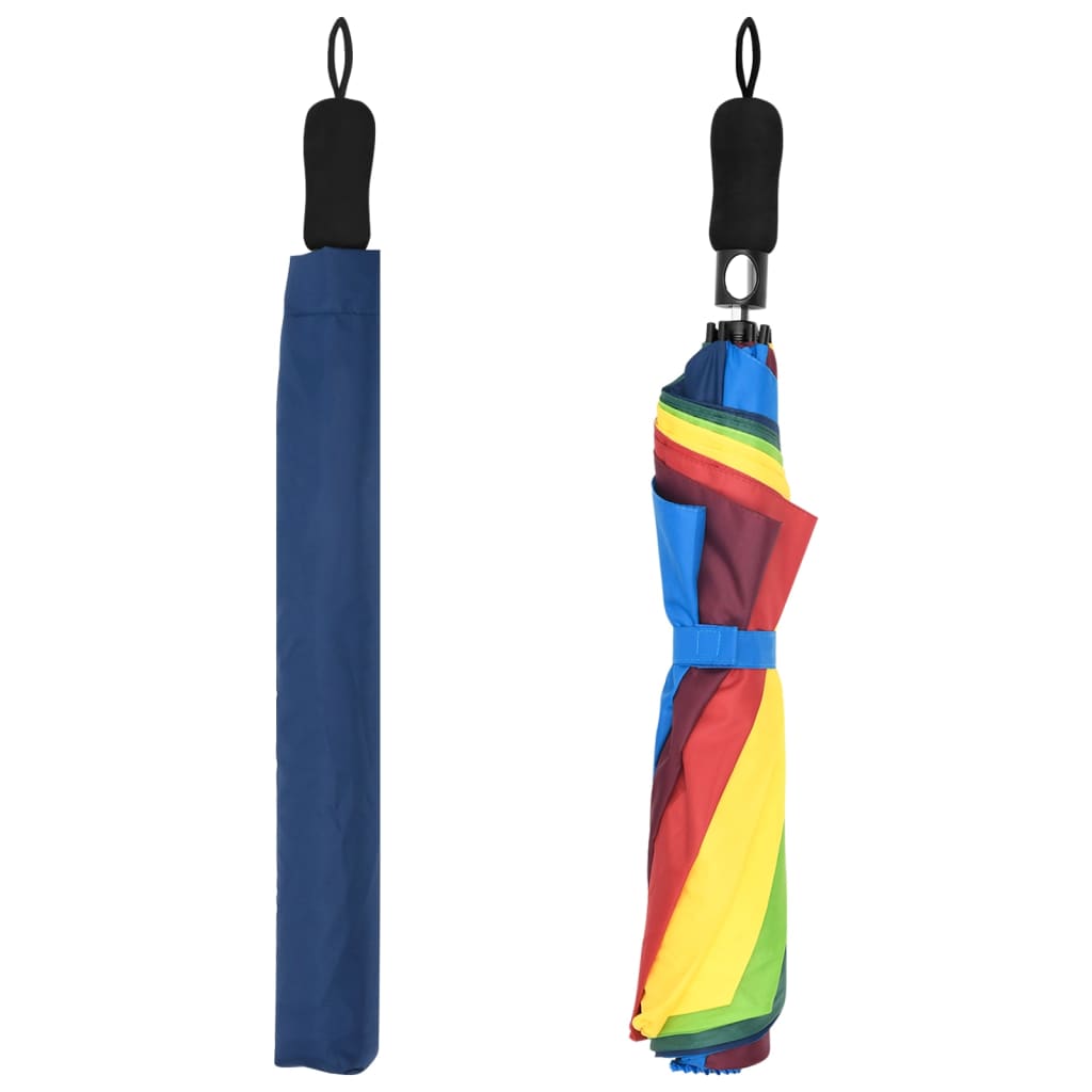 vidaXL Parasolka automatyczna, kolorowa, 124 cm