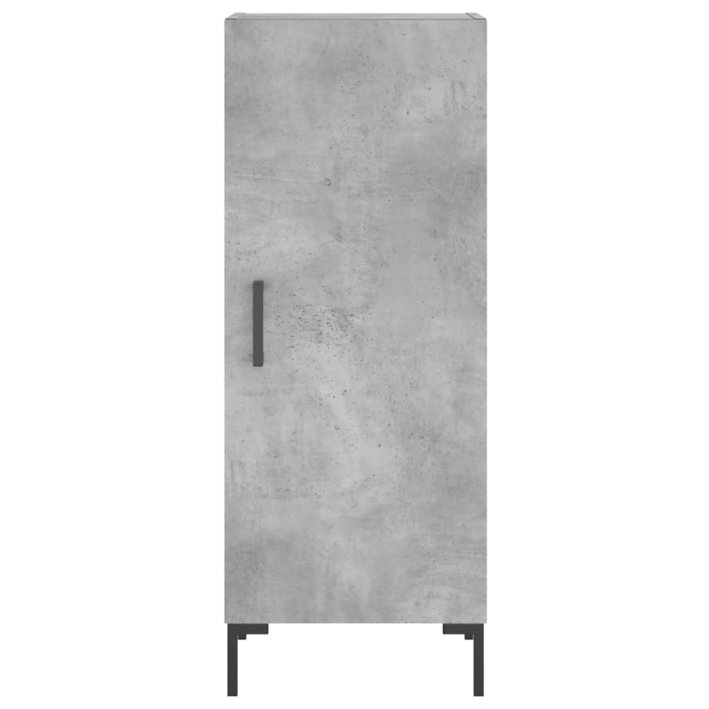 vidaXL Szafka, szarość betonu, 34,5x34x90 cm, materiał drewnopochodny