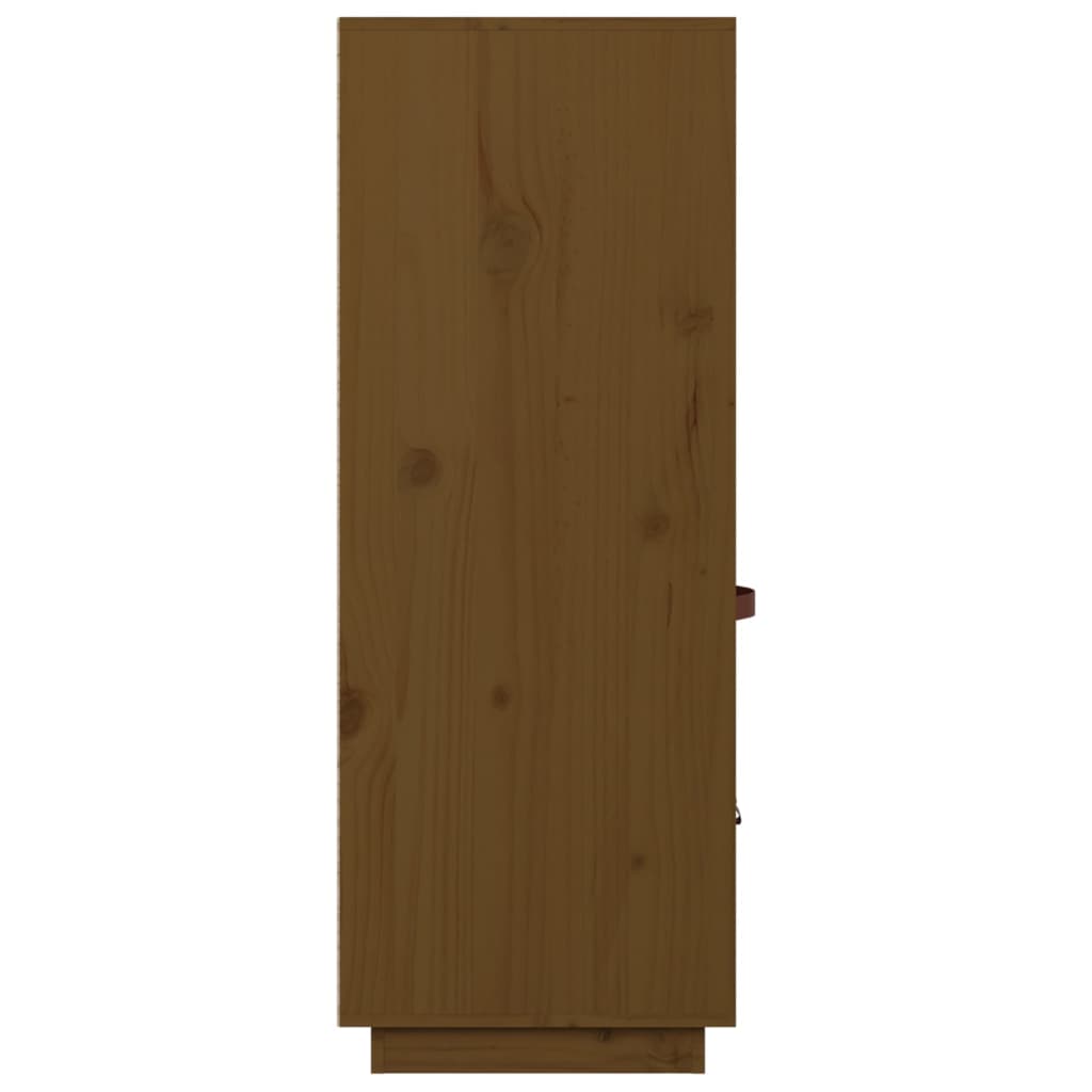 vidaXL Kredens, miodowy brąz, 67x40x108,5 cm, lite drewno sosnowe
