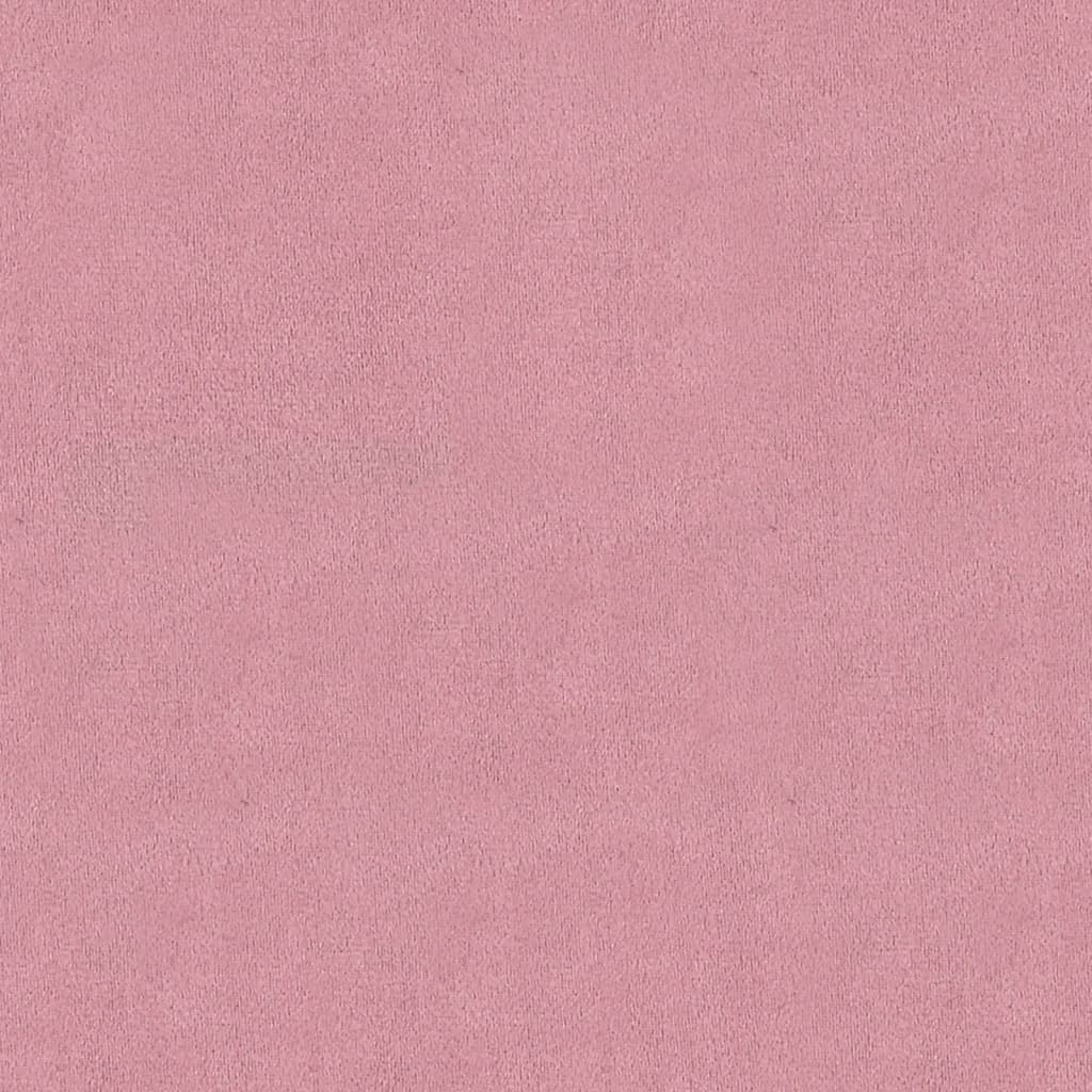 vidaXL Stołek ze schowkiem, różowy, 45x45x49 cm, aksamit