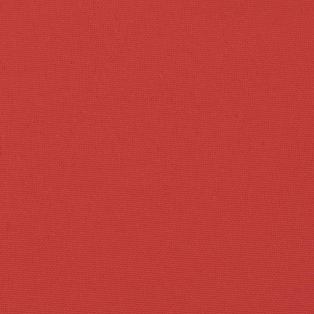vidaXL Poduszka na ławkę ogrodową, czerwona, 110x50x7 cm, tkanina