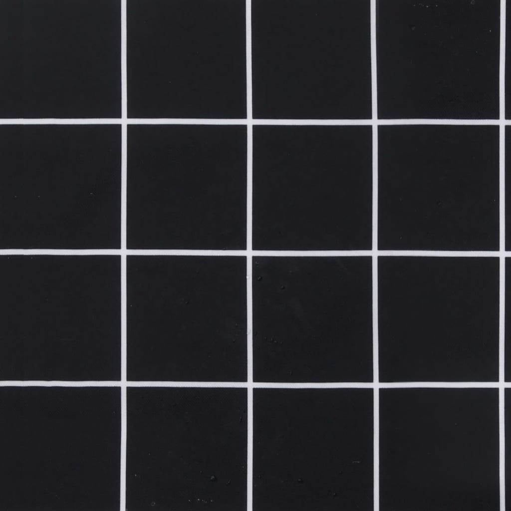 vidaXL Poduszka na palety, czarna krata, 60x60x8 cm, tkanina Oxford