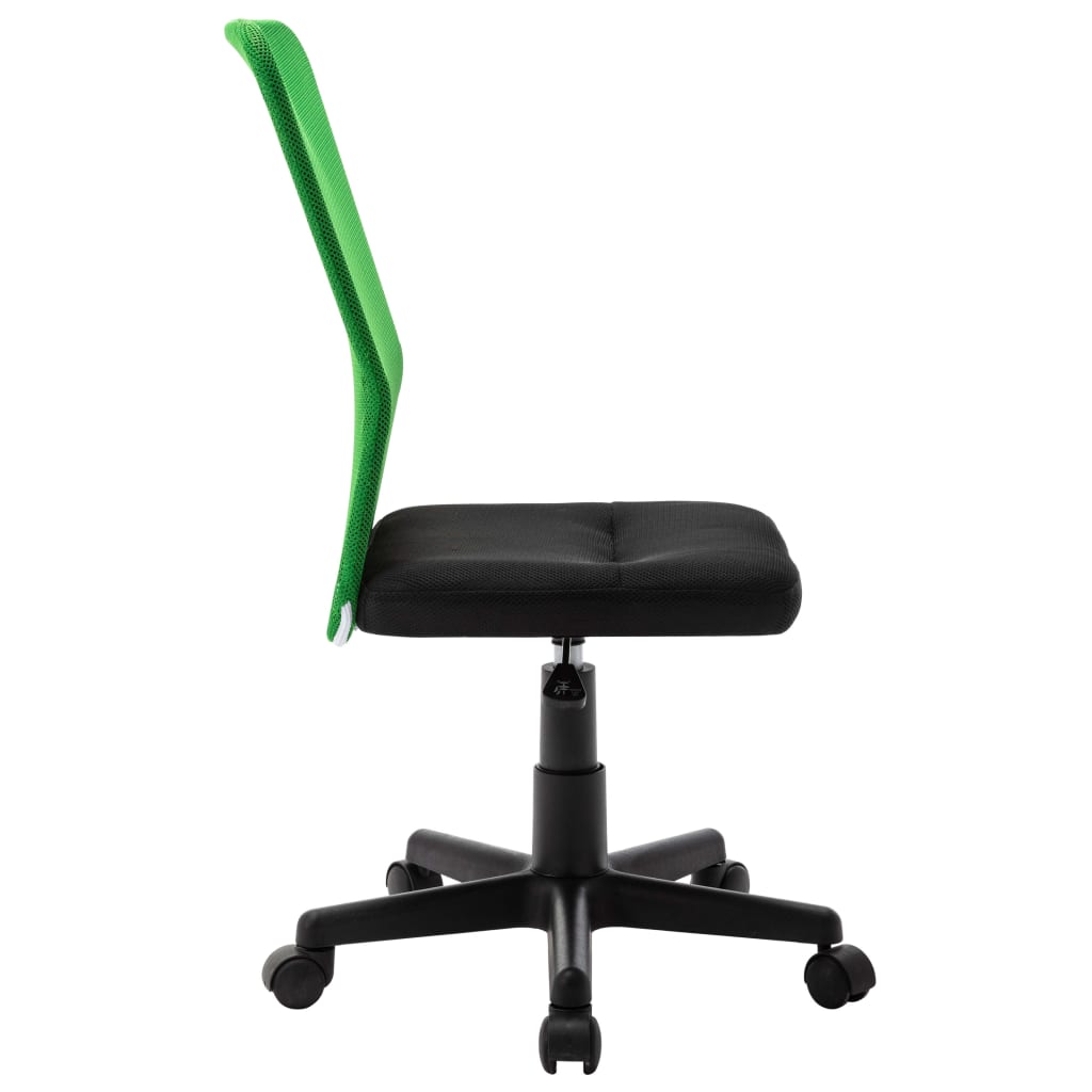 vidaXL Krzesło biurowe, czarno-zielone, 44x52x100 cm, z siatką