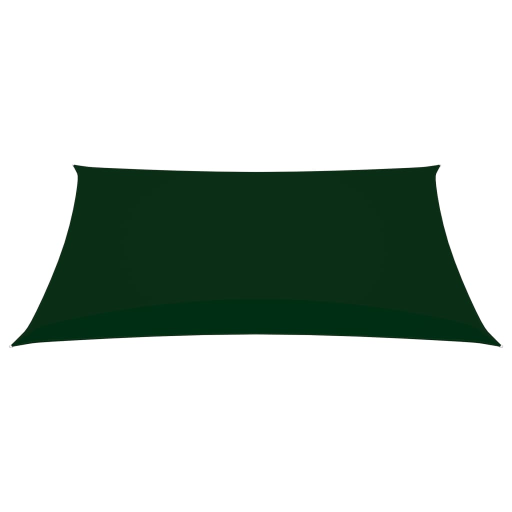 vidaXL Prostokątny żagiel ogrodowy z tkaniny Oxford, 4x6 m, zielony