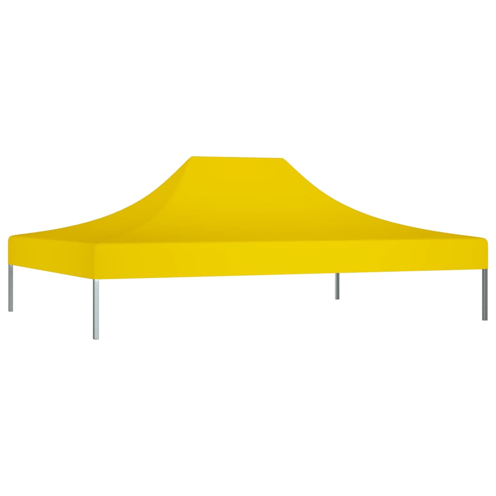vidaXL Dach do namiotu imprezowego, 4,5 x 3 m, żółty, 270 g/m²