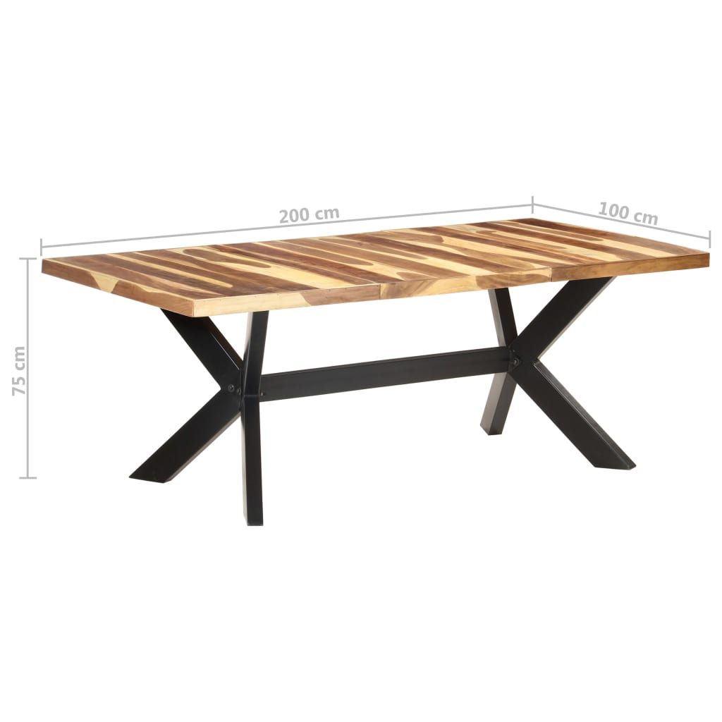 vidaXL Stół jadalniany, 200x100x75 cm, drewno z miodowym wykończeniem