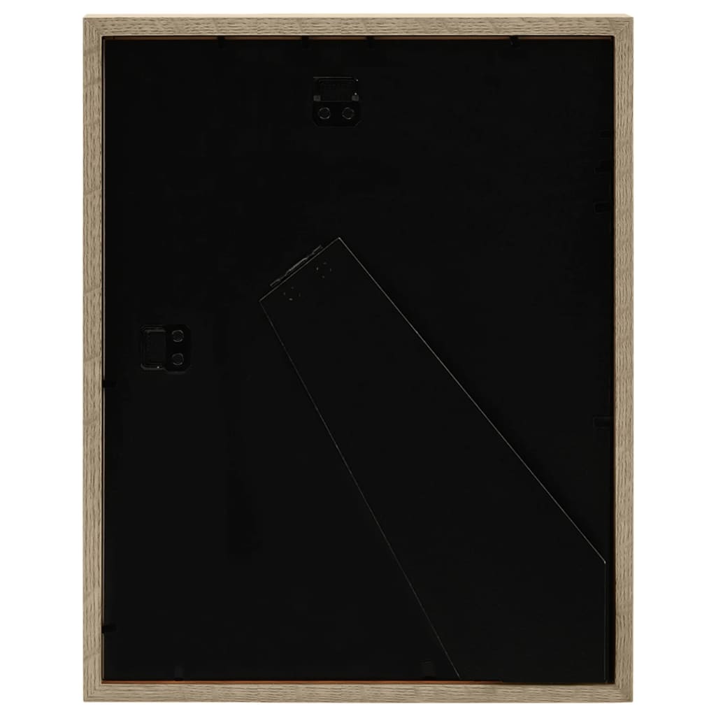 vidaXL Ramki 3D na zdjęcia 15x20 cm, 5 szt., ciemne drewno, 21x29,7 cm