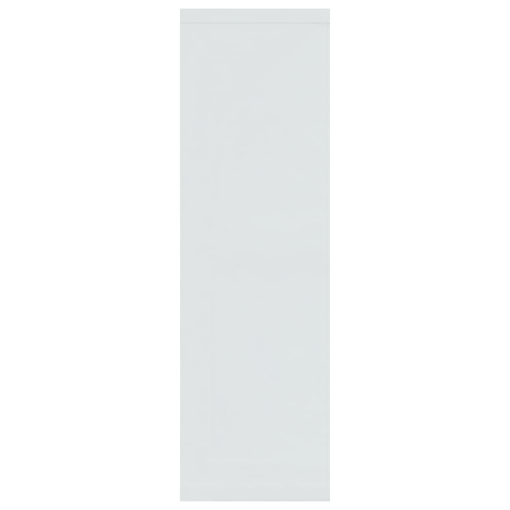 vidaXL Półka ścienna, biała, wysoki połysk, 85x16x52,5 cm