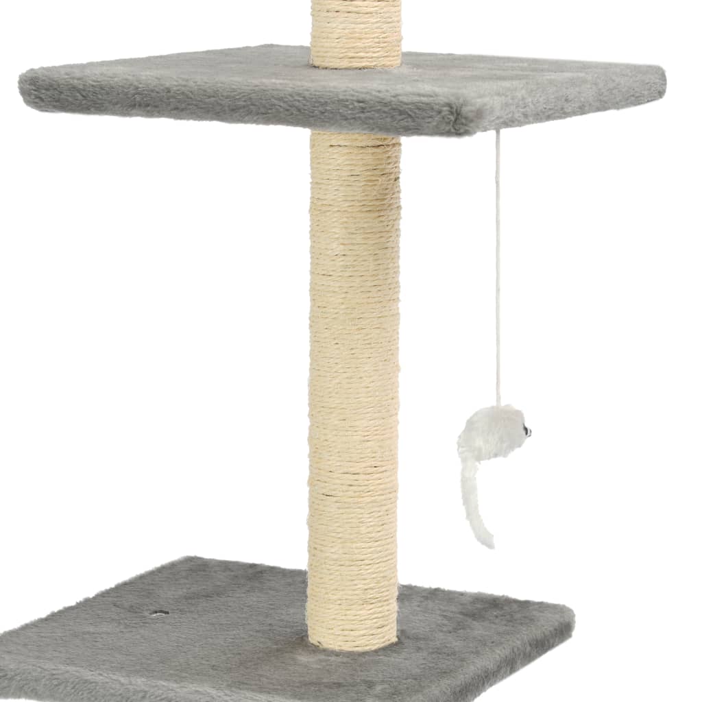 vidaXL Drapak dla kota z sizalowymi słupkami, 260 cm, szary