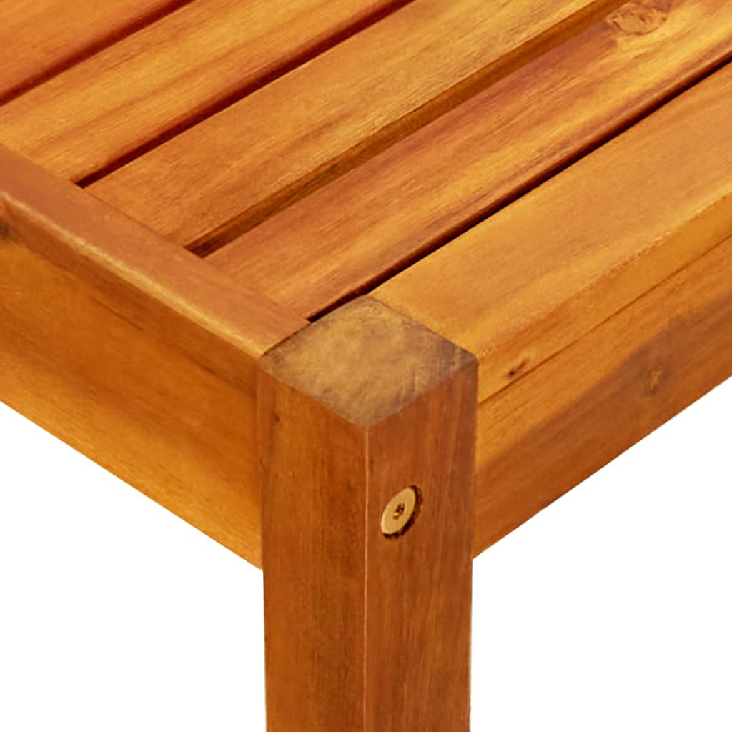 vidaXL Ogrodowa ławka ze stolikiem i podnóżkami, drewno akacjowe