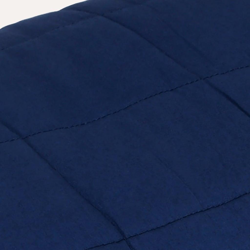 vidaXL Koc obciążeniowy, niebieski, 155x220 cm, 7 kg, tkanina