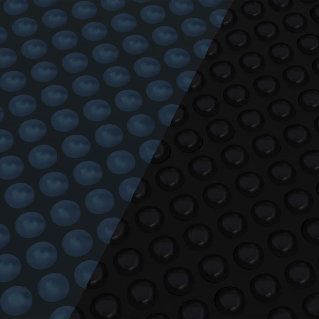 vidaXL Pływająca folia solarna z PE na basen, 488 cm, czarno-niebieska