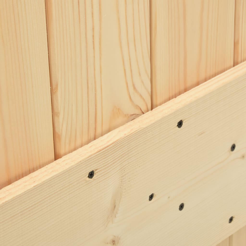 vidaXL Drzwi, 90x210 cm, lite drewno sosnowe