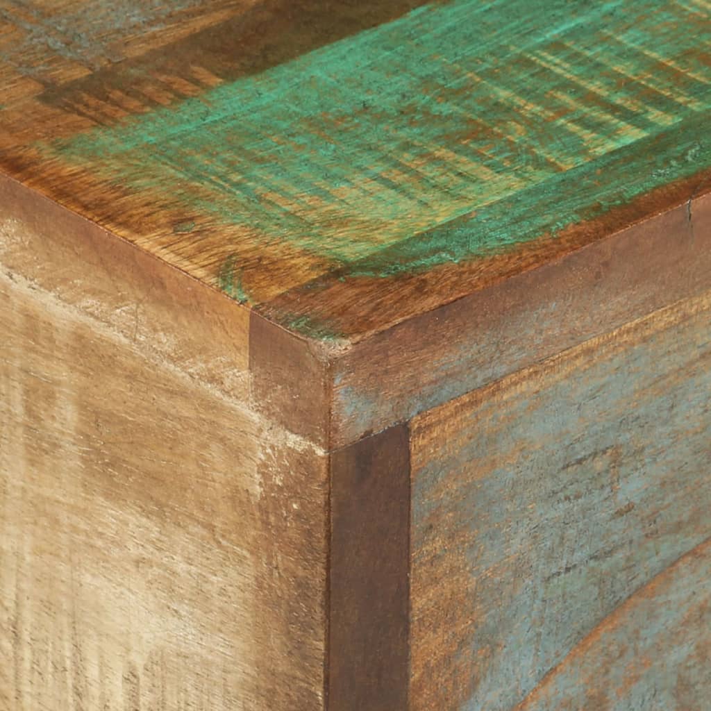 vidaXL Stolik boczny, 30x30x33 cm, lite drewno odzyskane