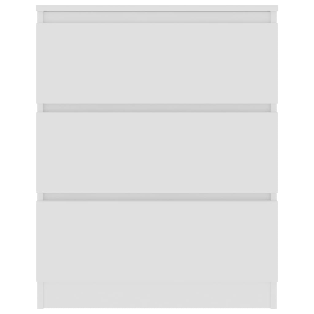 vidaXL Komoda, biała, 60x33,5x76 cm, płyta wiórowa