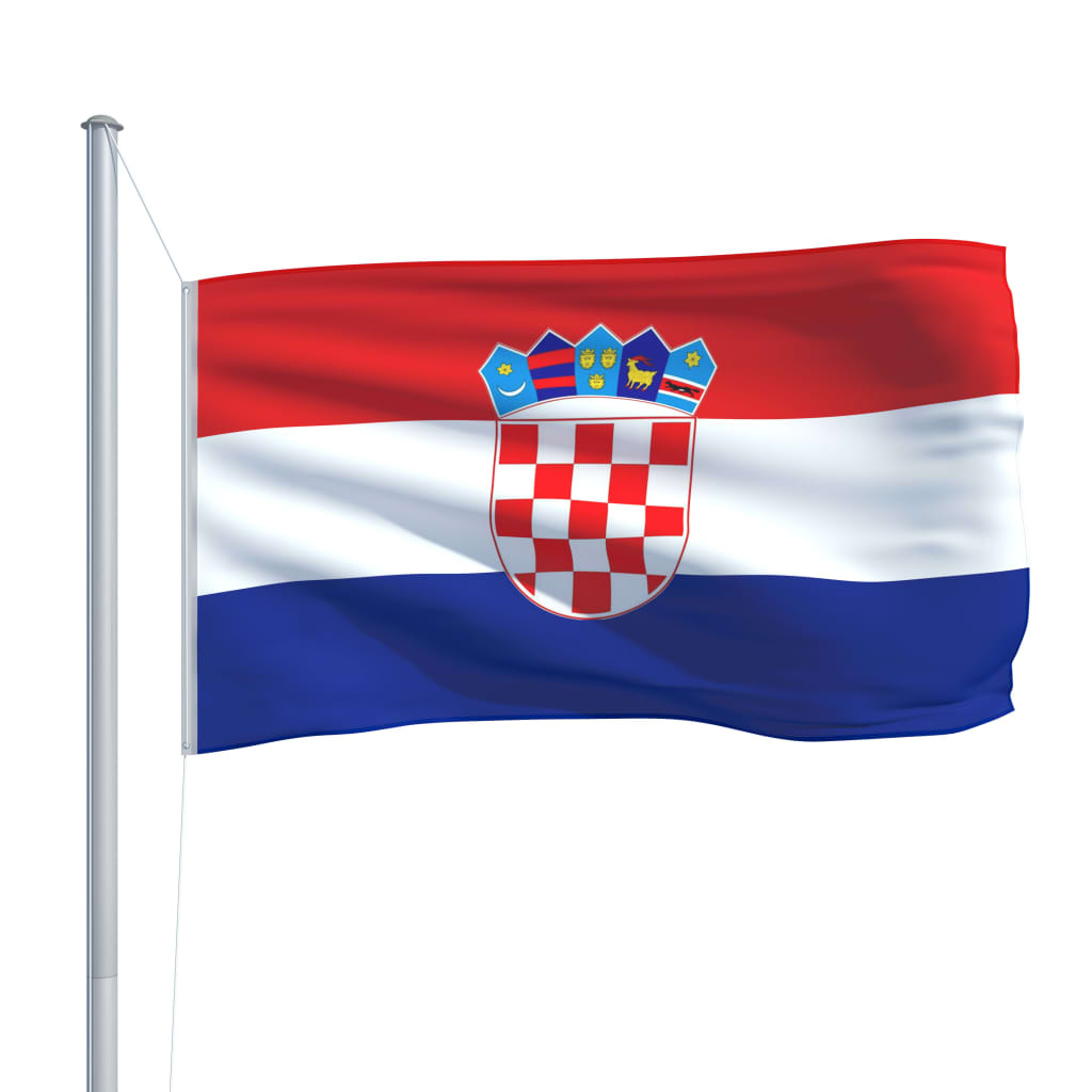 vidaXL Flaga Chorwacji, 90 x 150 cm