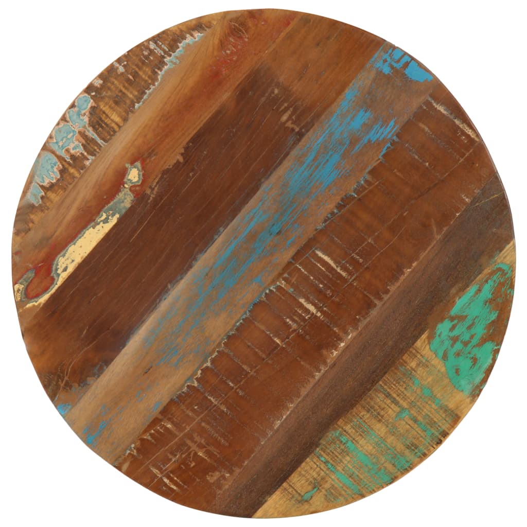 vidaXL Stolik boczny, 45x (45-62) cm, lite drewno z odzysku i żeliwo