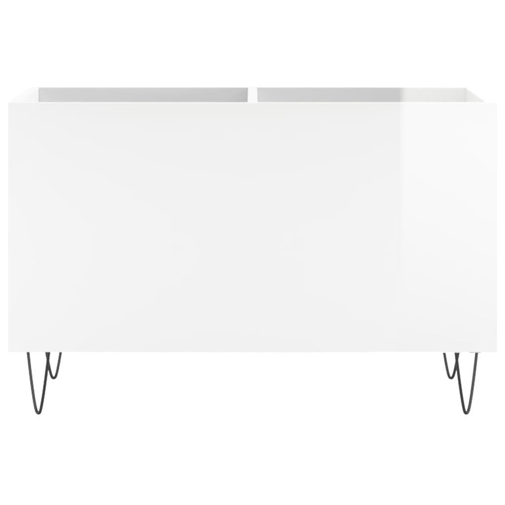 vidaXL Szafka na płyty, wysoki połysk, biała, 74,5x38x48 cm