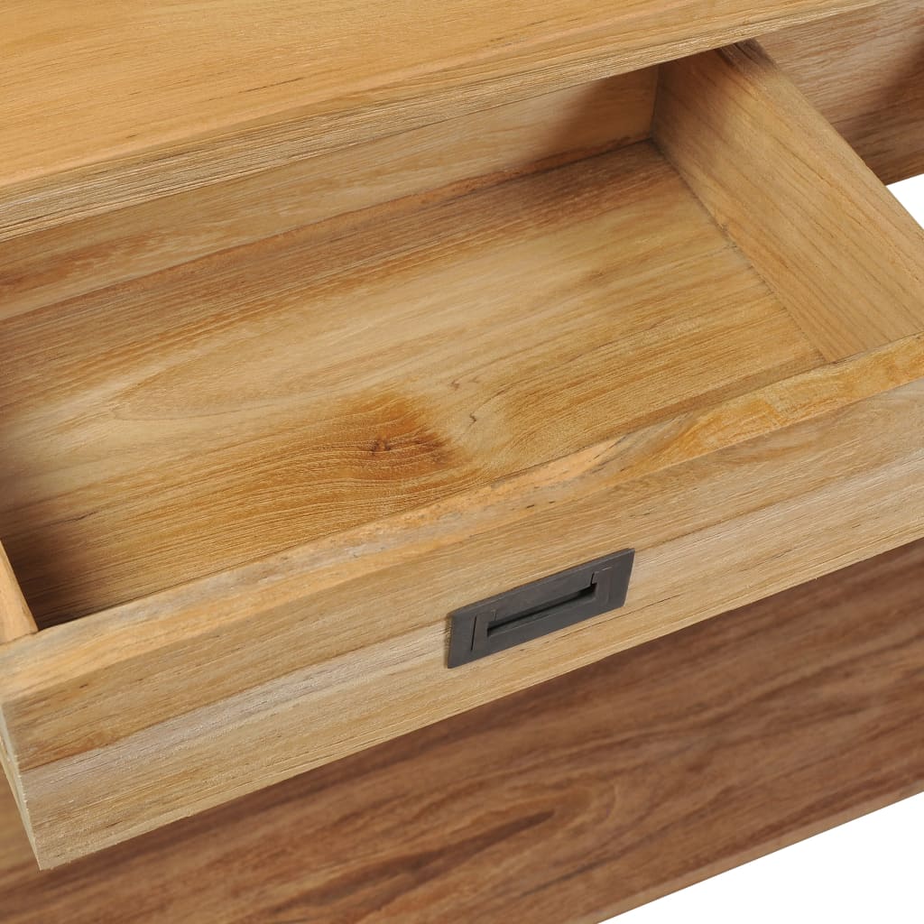 vidaXL Stolik typu konsola, lite drewno tekowe, 120 x 30 x 80 cm