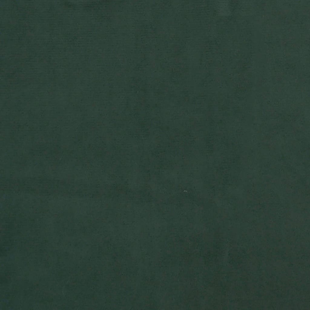 vidaXL Materac kieszeniowy, ciemnozielony, 100x200x20 cm, aksamit