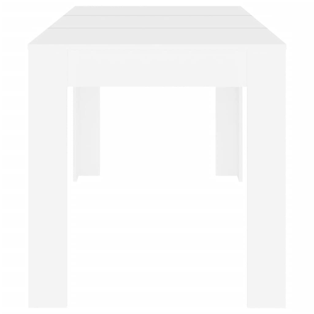 vidaXL Stół jadalniany, biały, 140x74,5x76 cm, materiał drewnopochodny