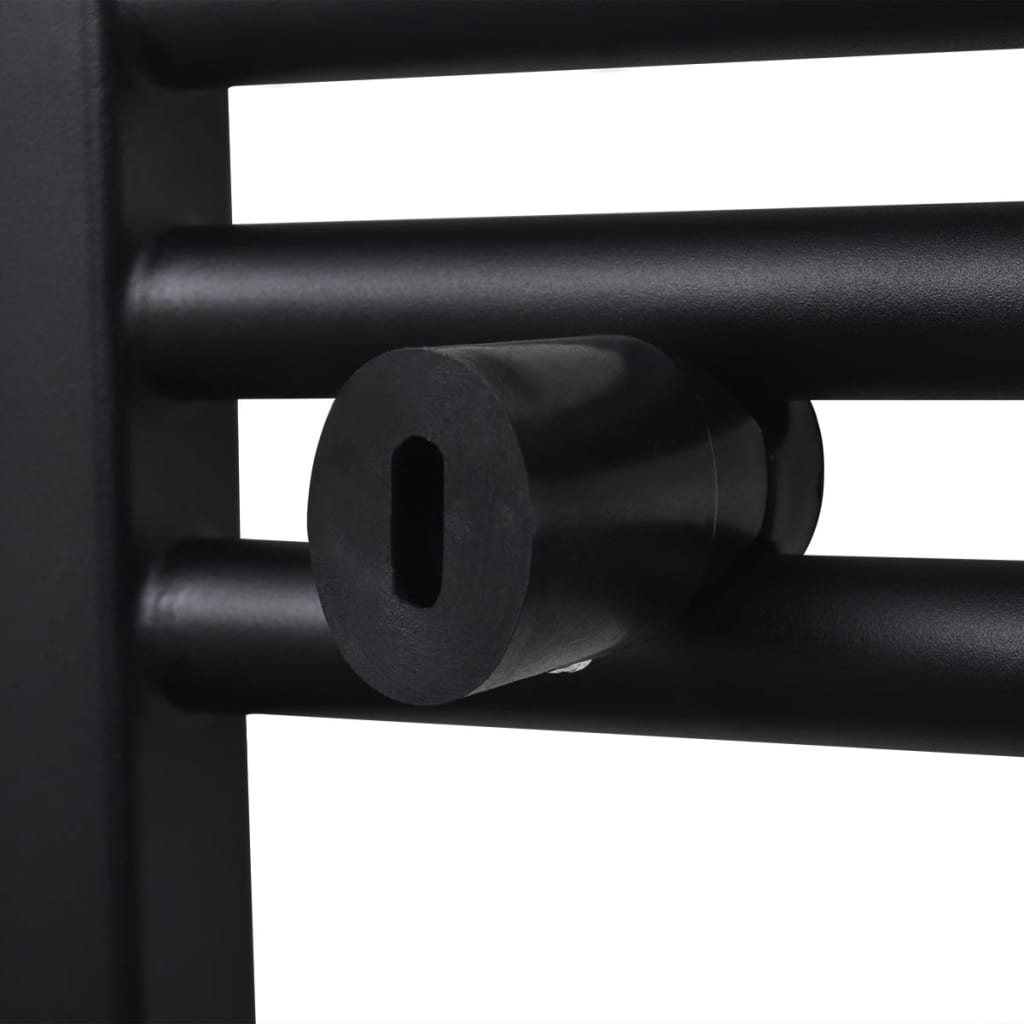 Grzejnik łazienkowy, wygięty, 480 x 480 mm, czarny
