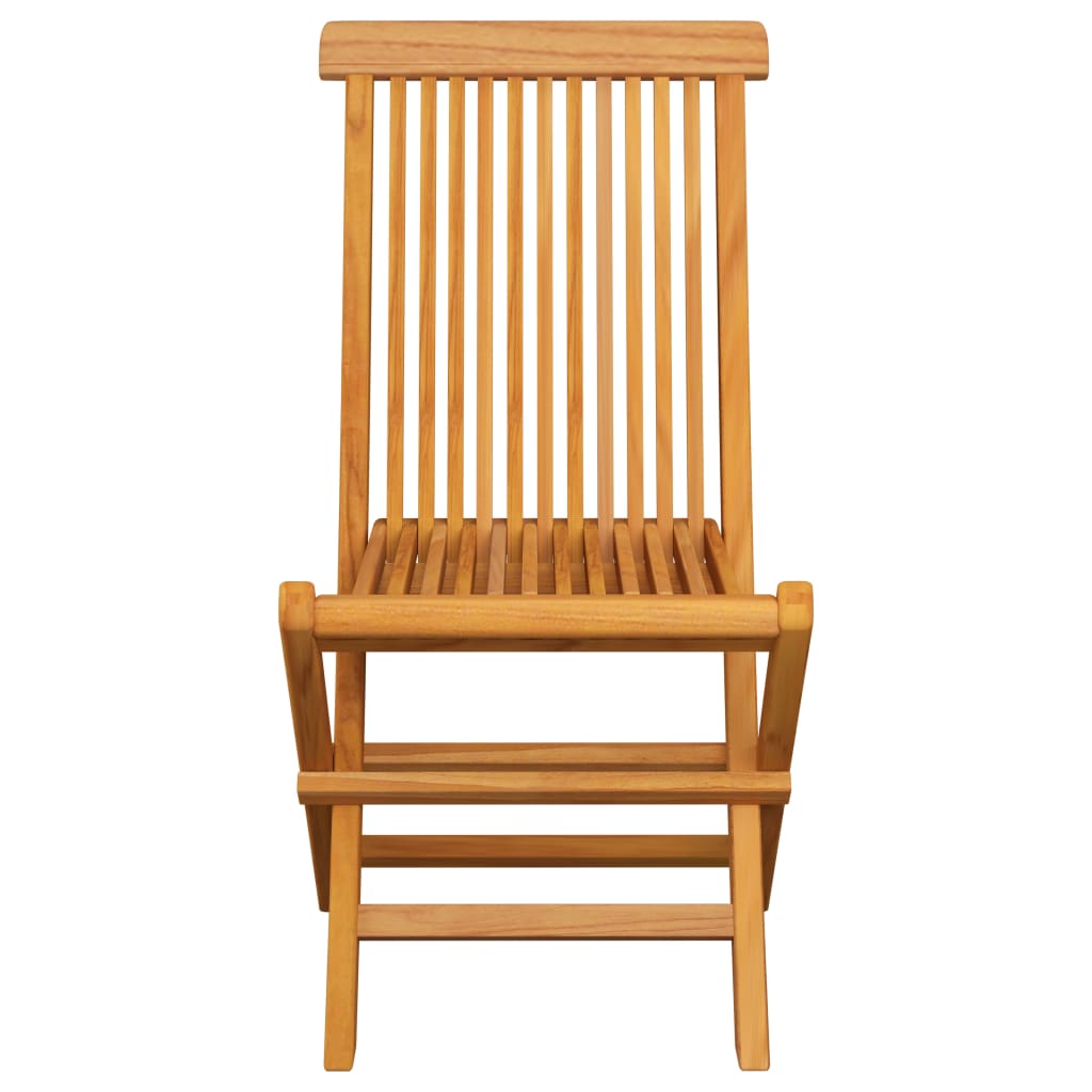 vidaXL Krzesła ogrodowe z czerwonymi poduszkami, 6 szt., drewno tekowe