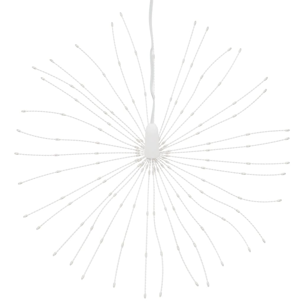 vidaXL Ozdoba świąteczna ze 140 lampkami LED, zimna biel, 17 cm