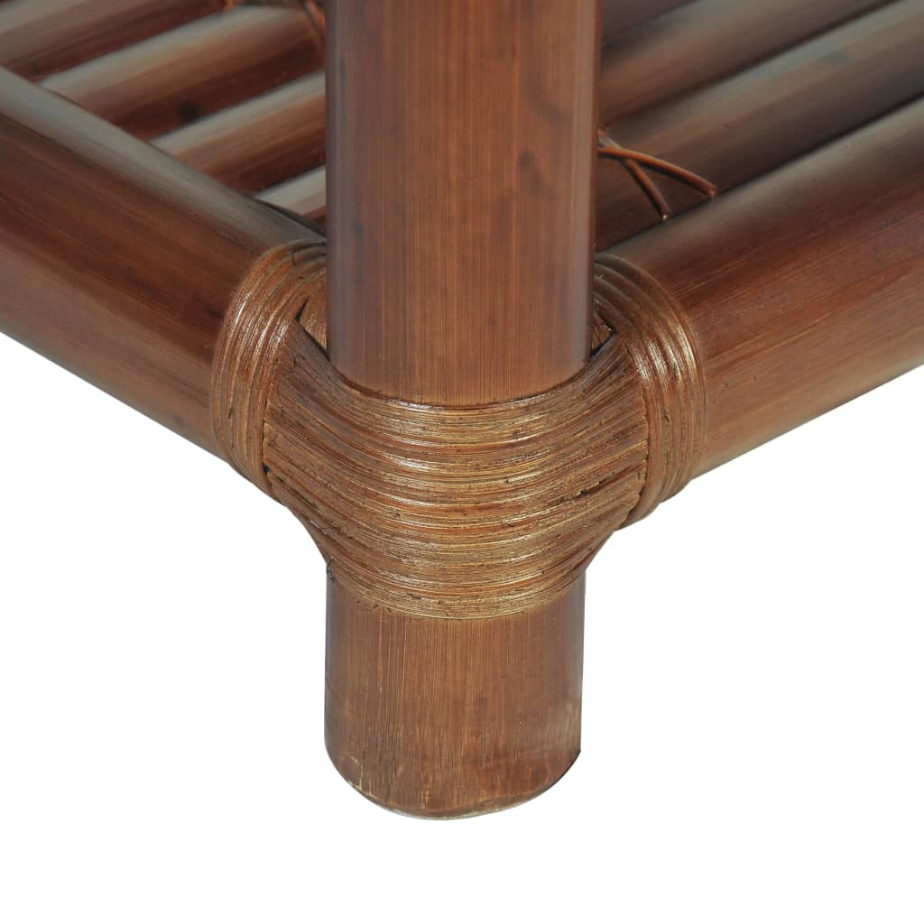 vidaXL Szafka nocna, 45 x 45 x 40 cm, bambus, ciemnobrązowa