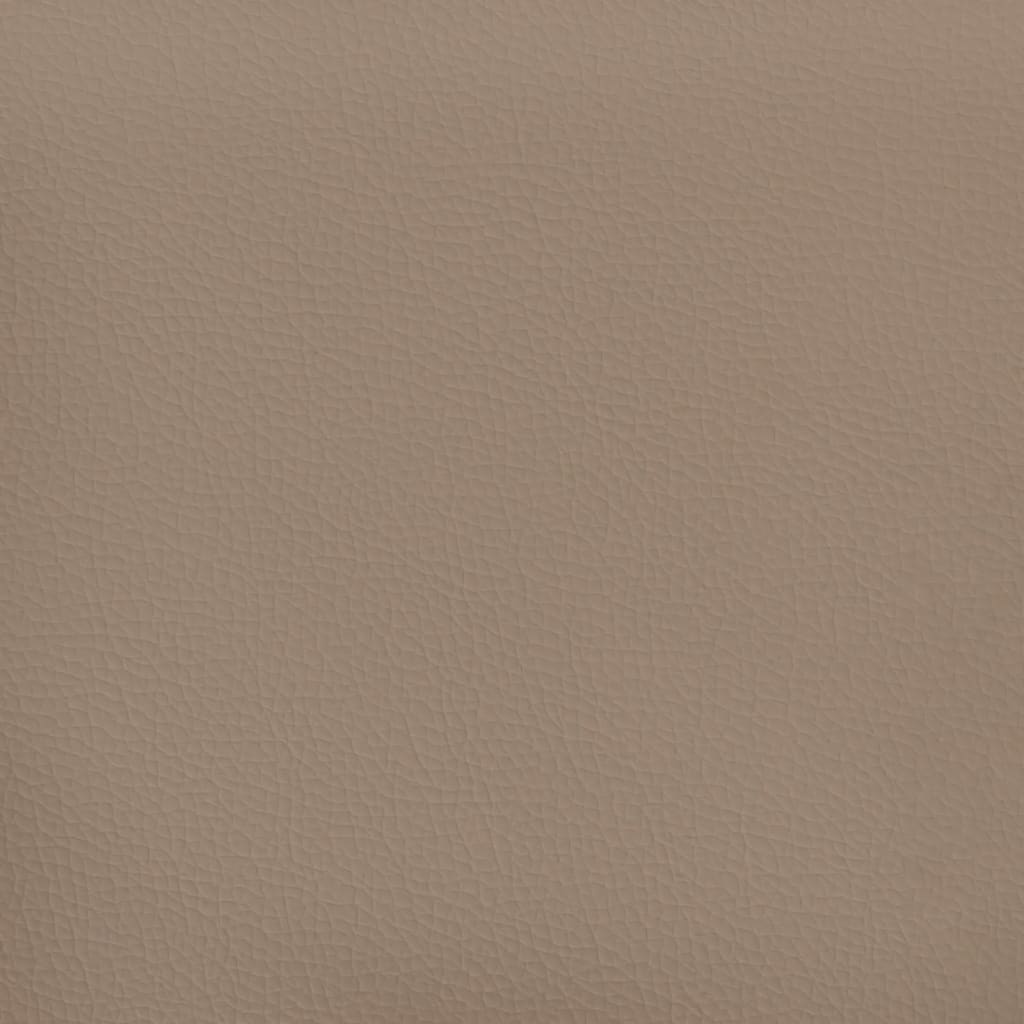 vidaXL Panele ścienne, 12 szt., cappuccino, 60x15 cm, sztuczna skóra