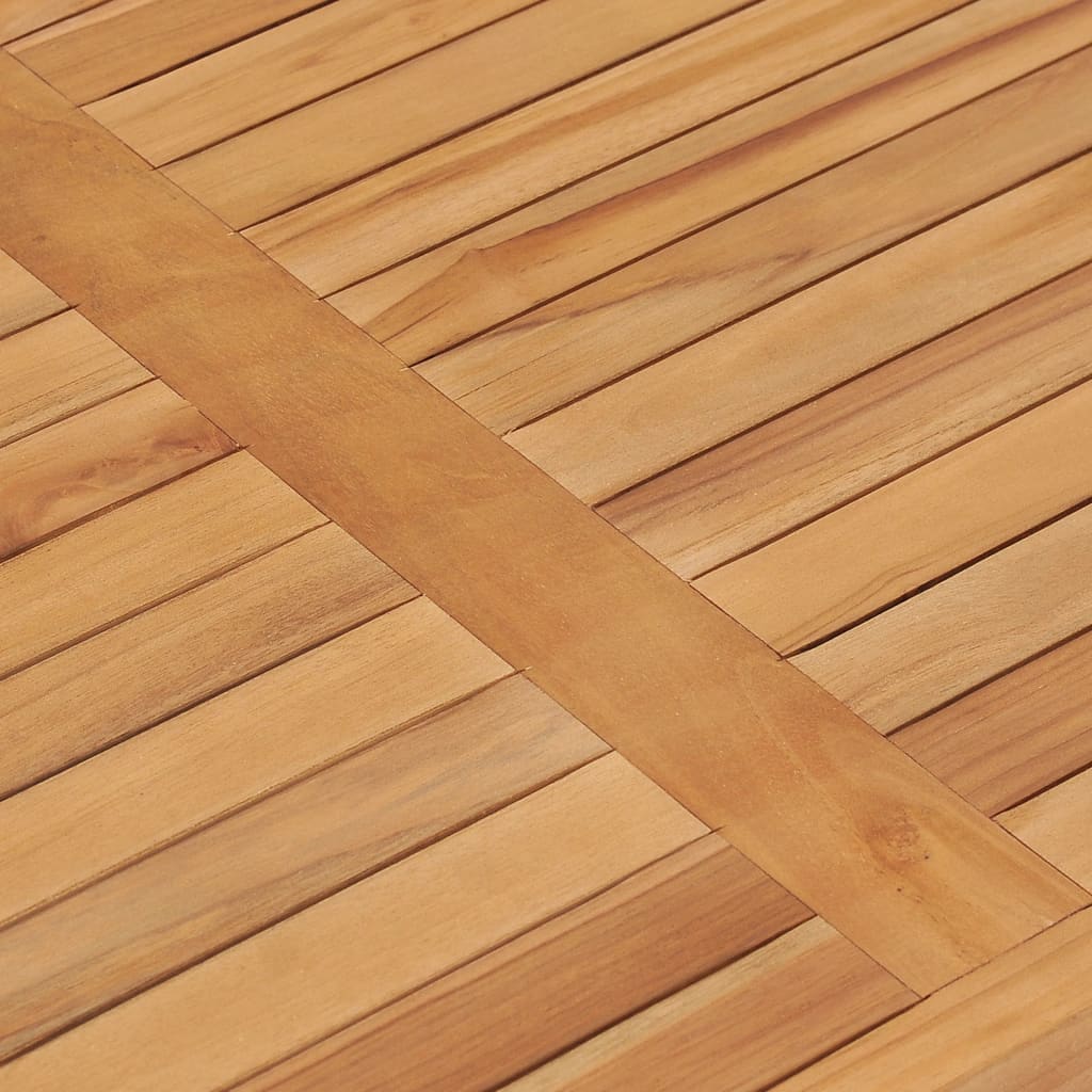 vidaXL Stół ogrodowy, 120 x 70 x 77 cm, lite drewno tekowe