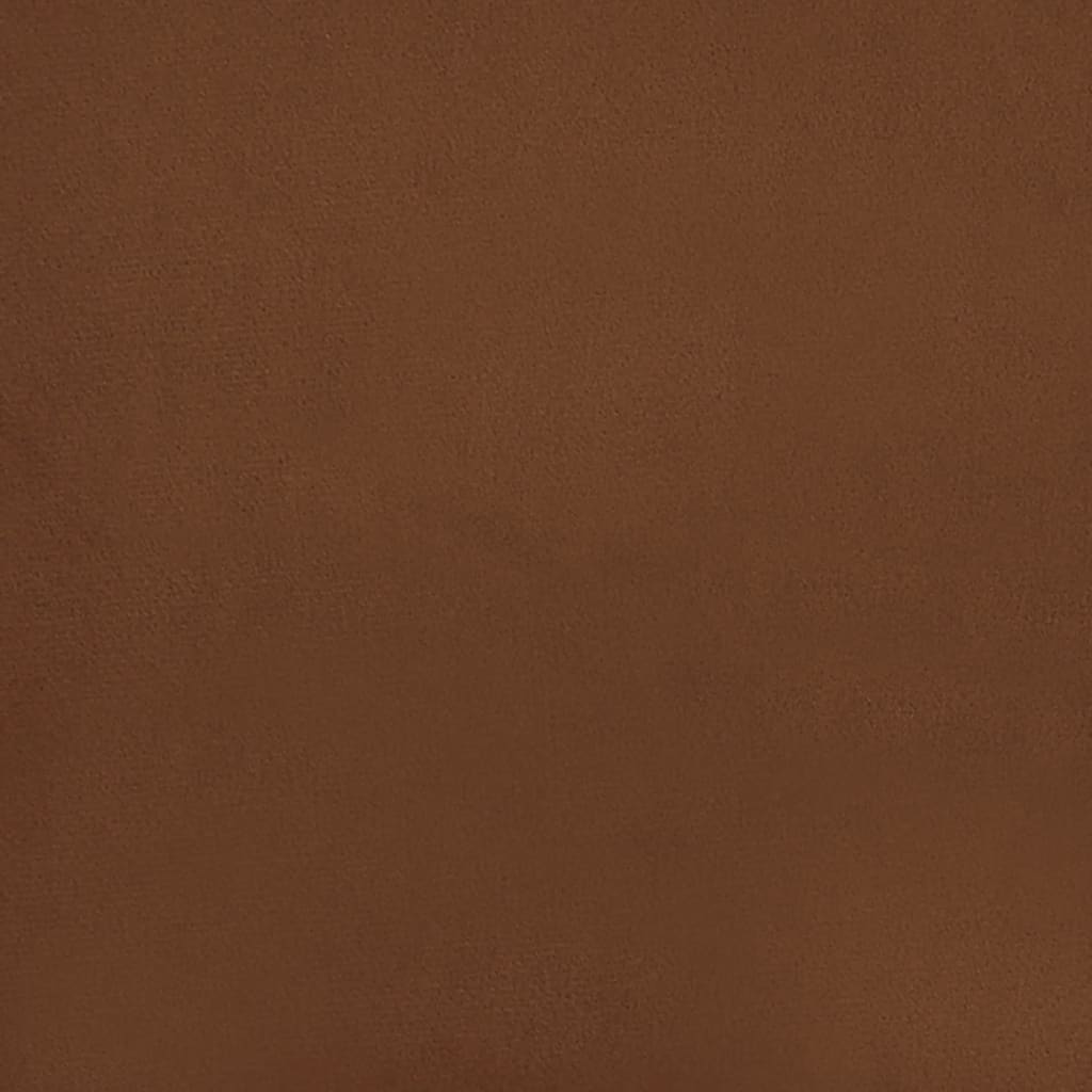 vidaXL Podnóżek, brązowy, 60x60x35 cm, tapicerowany mikrofibrą