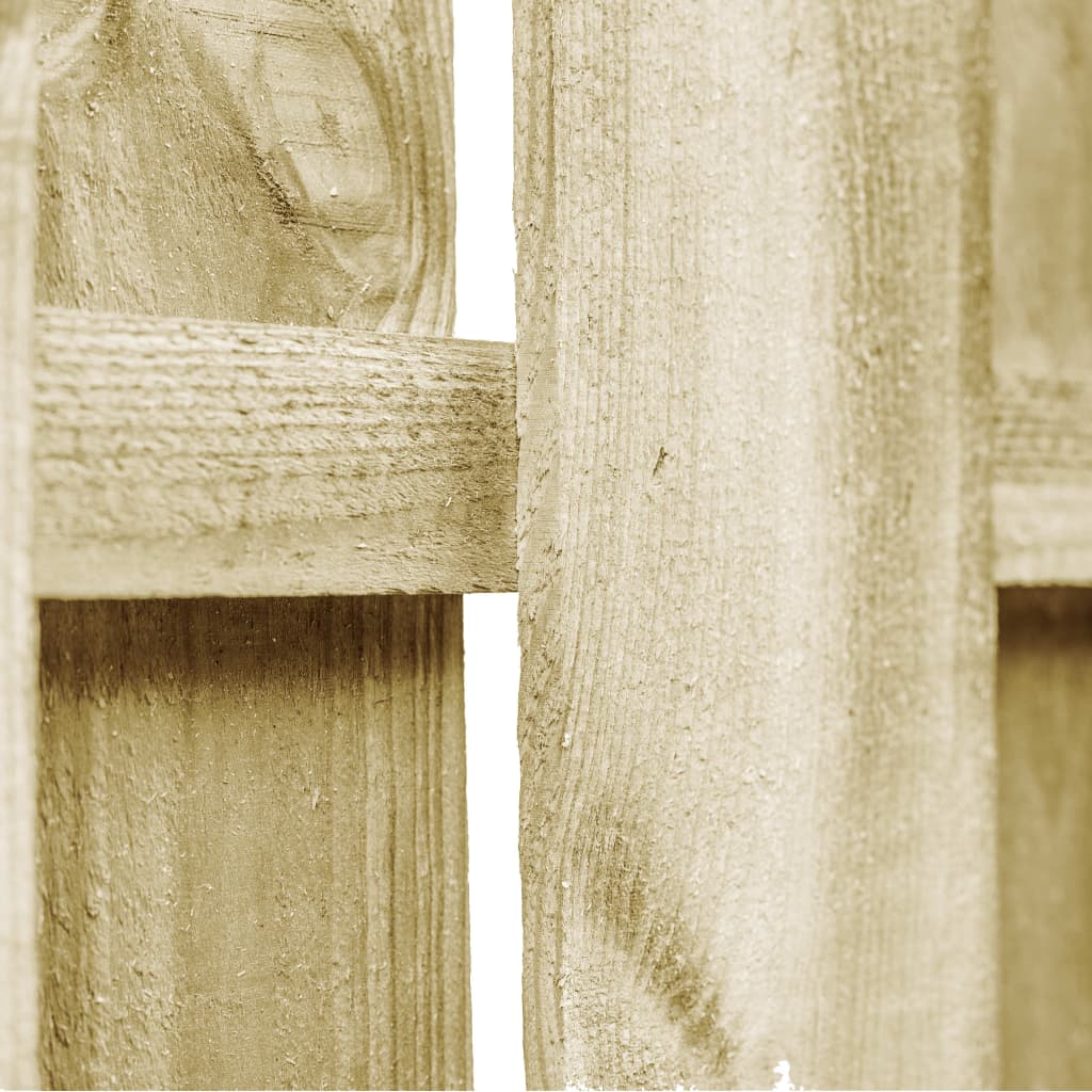vidaXL Furtka z łukiem, impregnowane drewno sosnowe, 100 x 75 cm