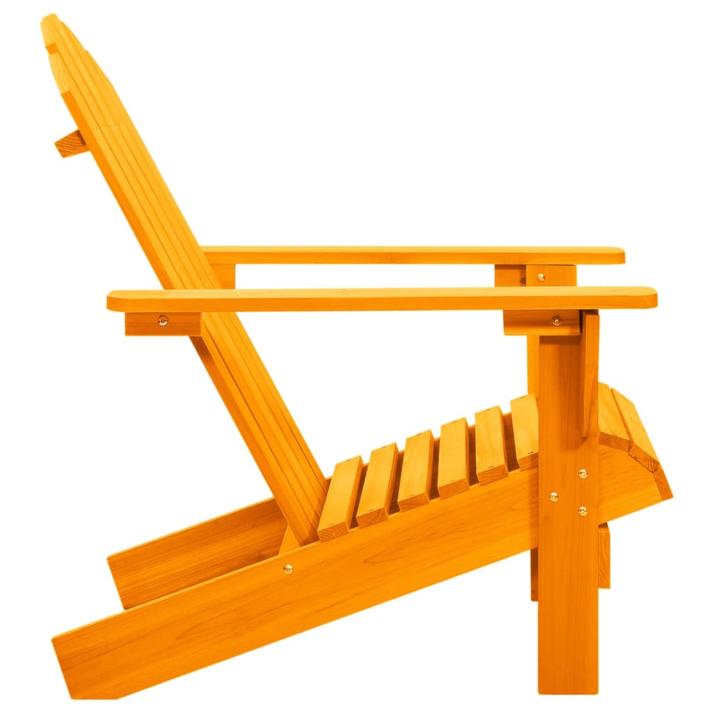 vidaXL Krzesło ogrodowe Adirondack, lite drewno jodłowe, pomarańczowe