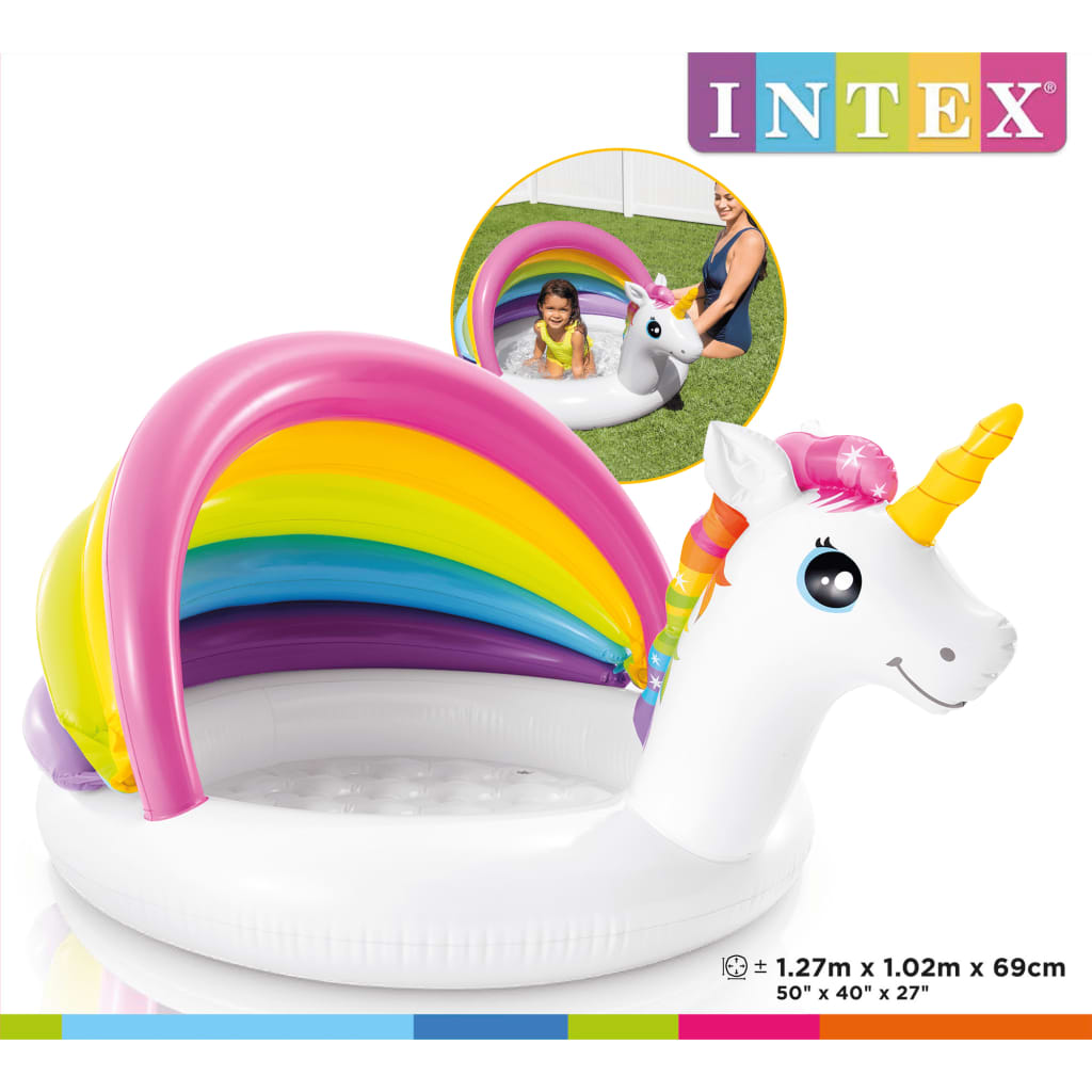Intex Basenik dla dzieci Unicorn Baby, 127x102x69 cm