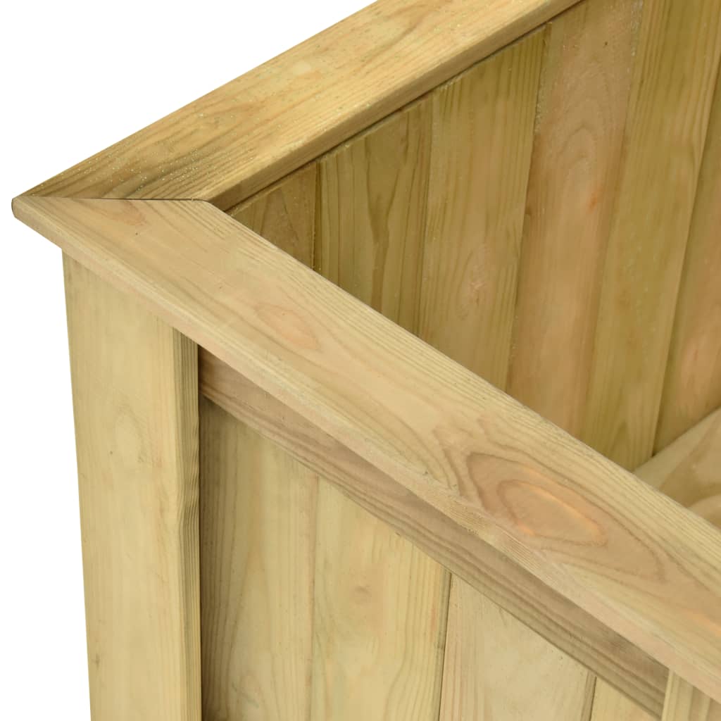 vidaXL Podniesiona donica, 196x50x50 cm, impregnowane drewno sosnowe
