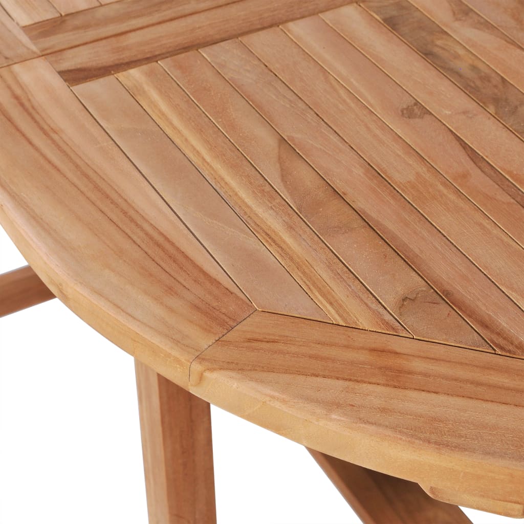 vidaXL Rozkładany stół ogrodowy, 110-160x80x75 cm, lite drewno tekowe