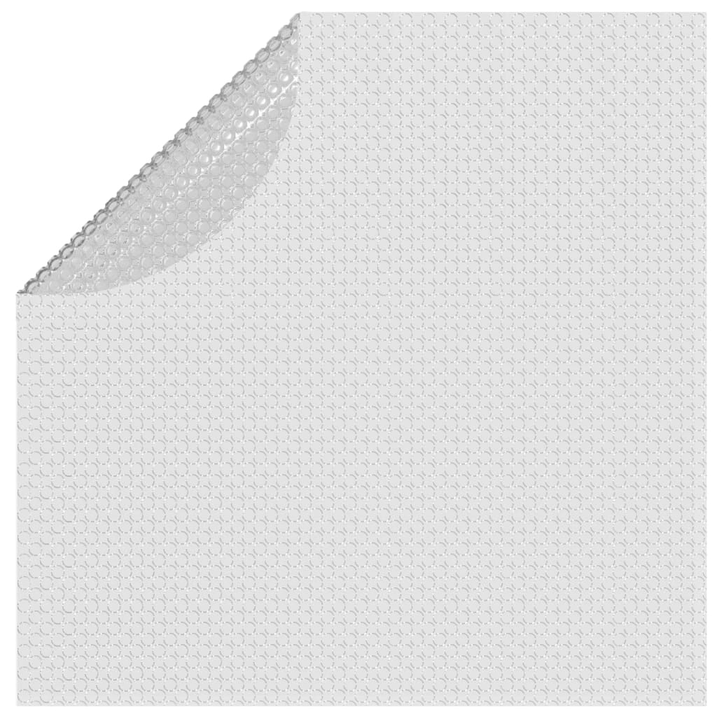 vidaXL Pływająca folia solarna z PE, 356 cm, szara