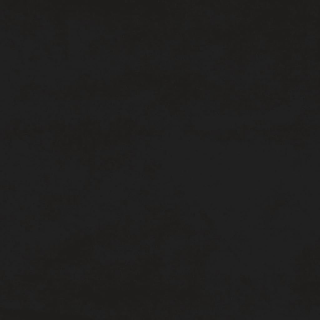 vidaXL Łóżko kontynentalne, czarne, 90x190 cm, tapicerowana aksamitem
