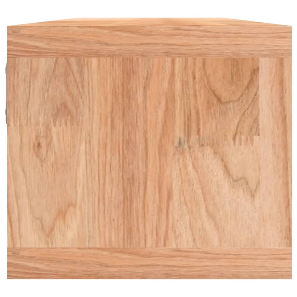 vidaXL Półka ścienna z koszami, 62x18x16 cm, lite drewno orzechowe
