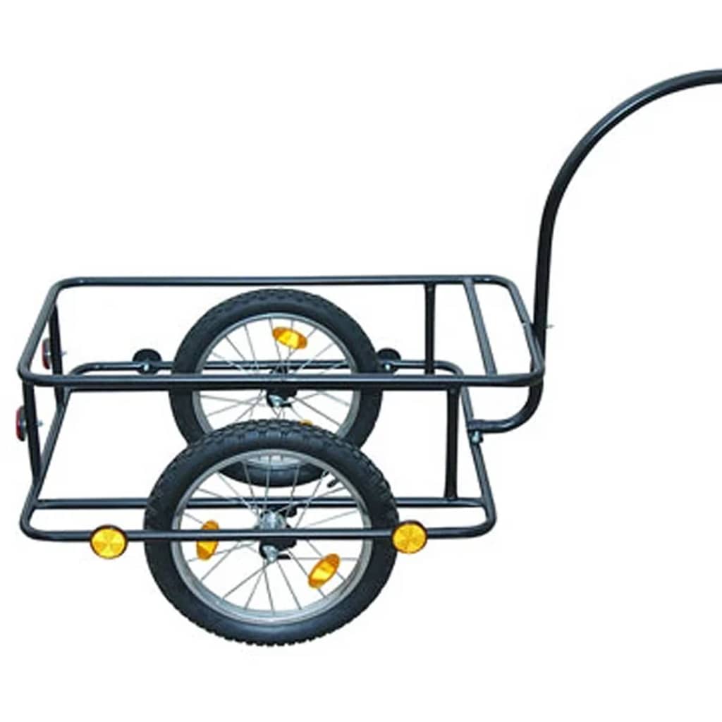 vidaXL Przyczepka rowerowa z plastikową skrzynią, 90 L