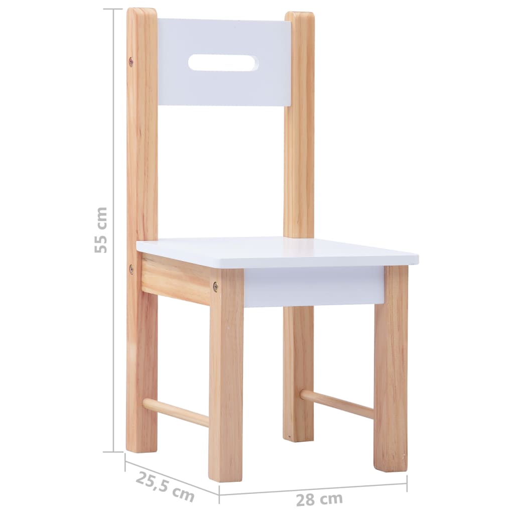 vidaXL 3-częściowy zestaw dla dzieci, stolik do rysowania i krzesła