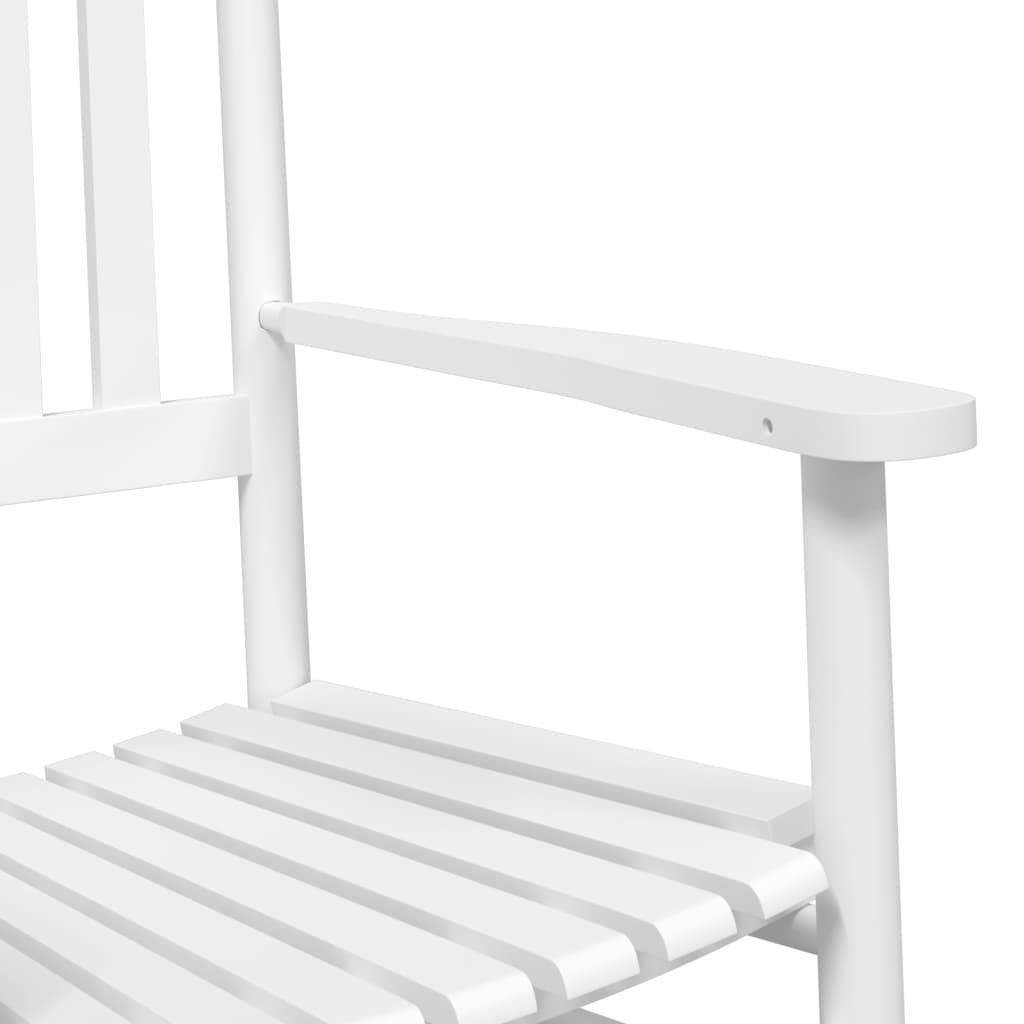 vidaXL Fotele bujane, 2 szt., białe, lite drewno topolowe