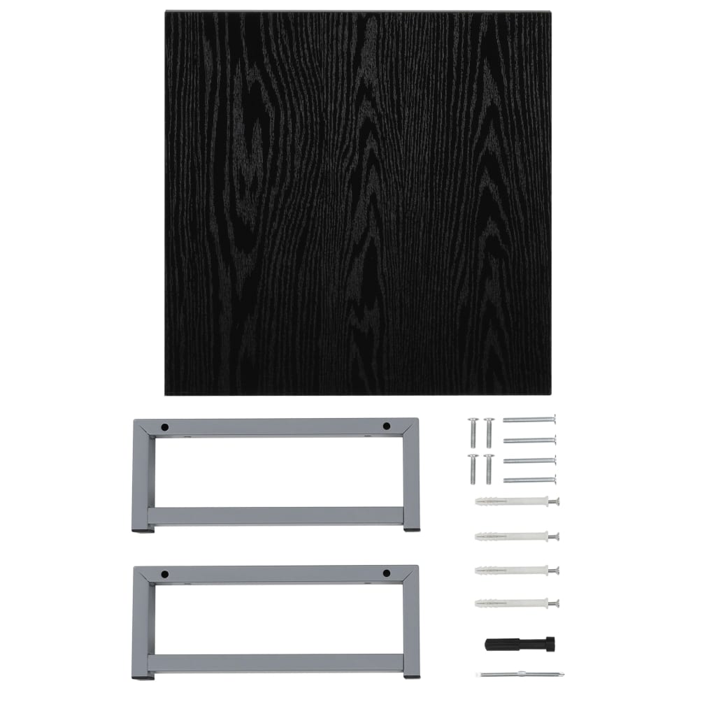 vidaXL Mebel łazienkowy, czarny, 40 x 40 x 16,3 cm