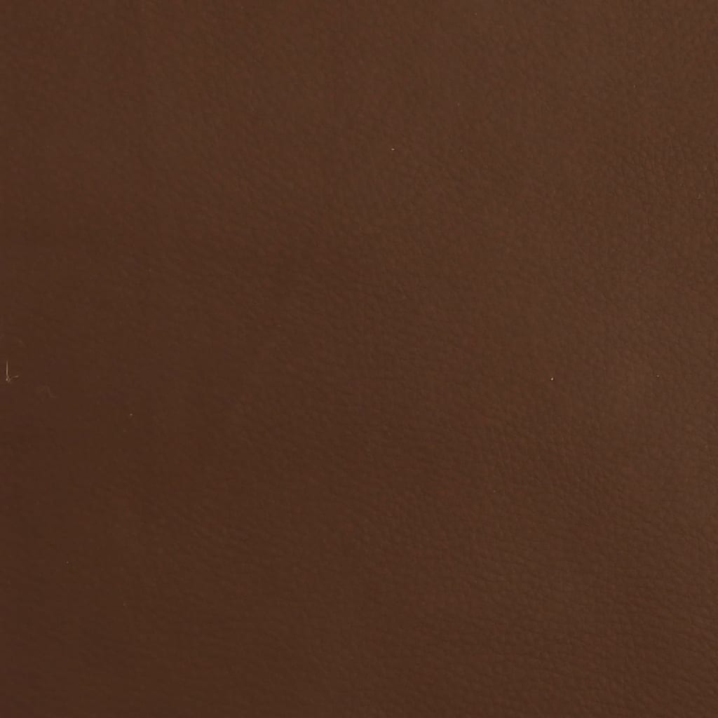 vidaXL Podnóżek, brązowy, 45x29,5x35 cm, lśniąca sztuczna skóra