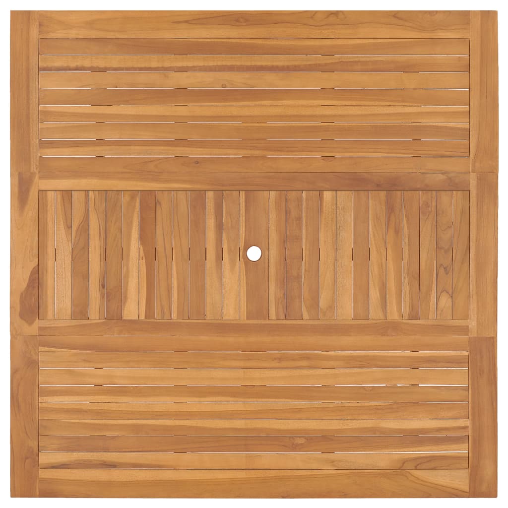 vidaXL Stół ogrodowy, 150x150x76 cm, lite drewno tekowe