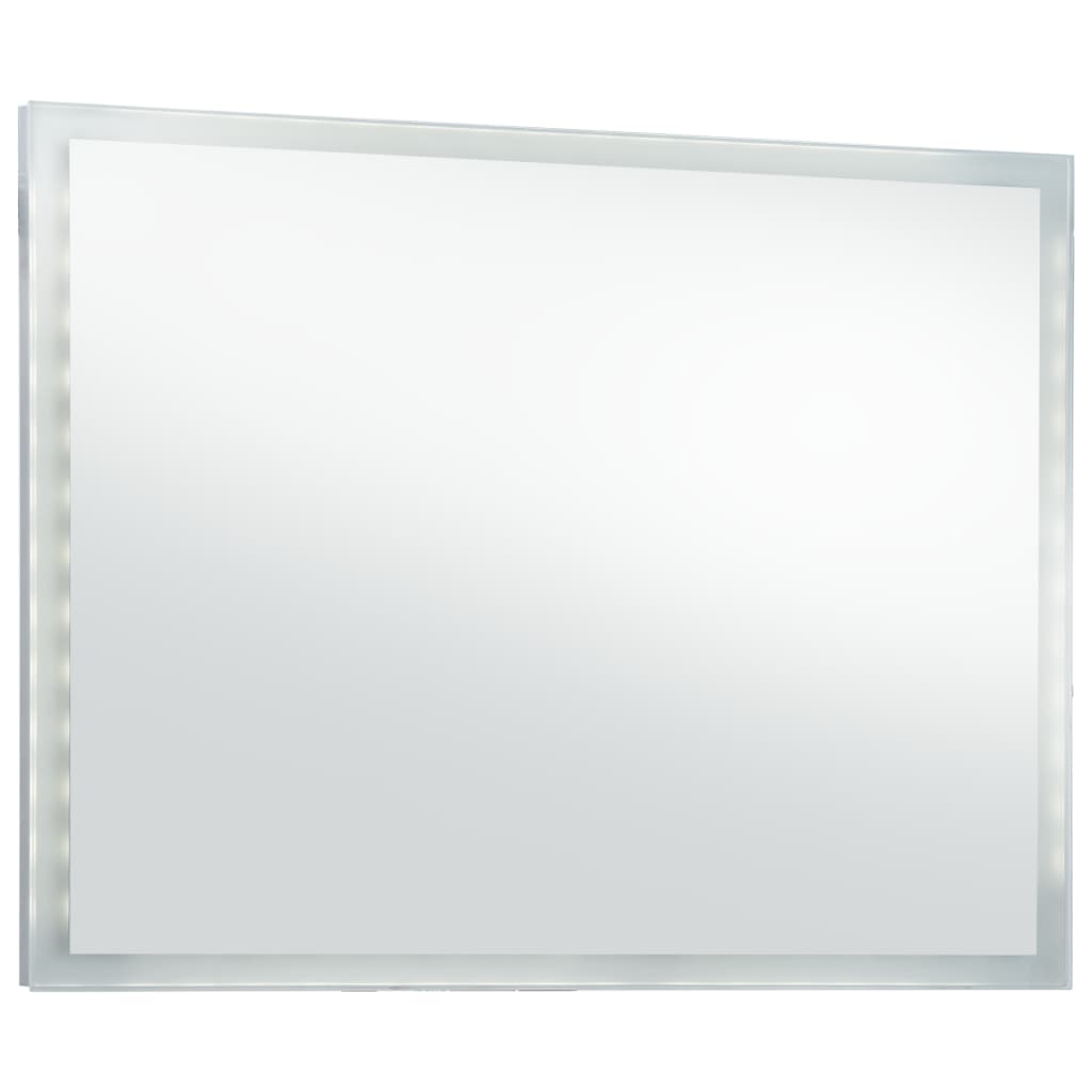 vidaXL Ścienne lustro łazienkowe z LED, 100 x 60 cm