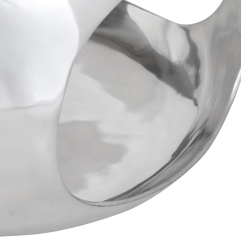 vidaXL Stolik do kawy z aluminium, 50x50x30 cm, srebrny