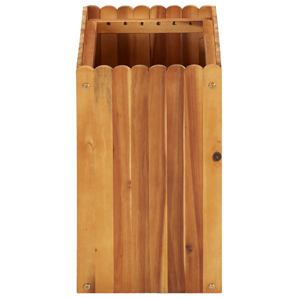 vidaXL Podwyższona donica ogrodowa, 50x30x25 cm, lite drewno akacjowe
